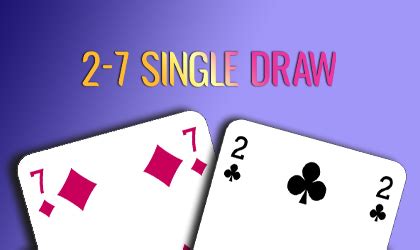 how to play 2-7 single draw